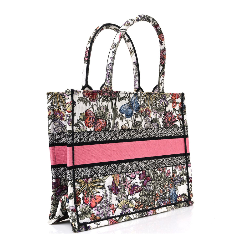 Canvas Embroidered Medium Mexico Millefiori Book Tote White Multicolor £¨ Direct shipment via from wholesalehk.shop