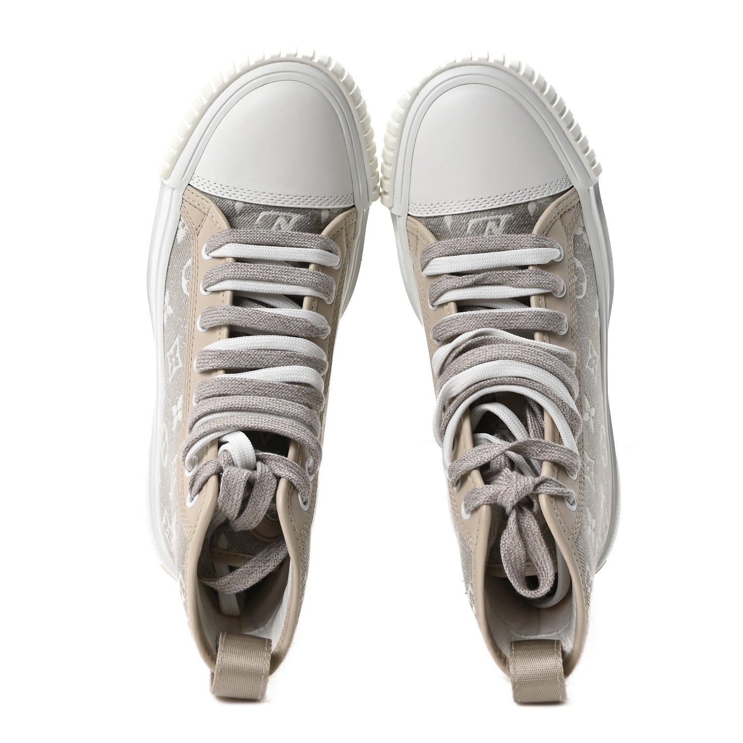 Denim Monogram Squad Sneaker Boots 37 Beige £¨ Direct shipment via from wholesalehk.shop
