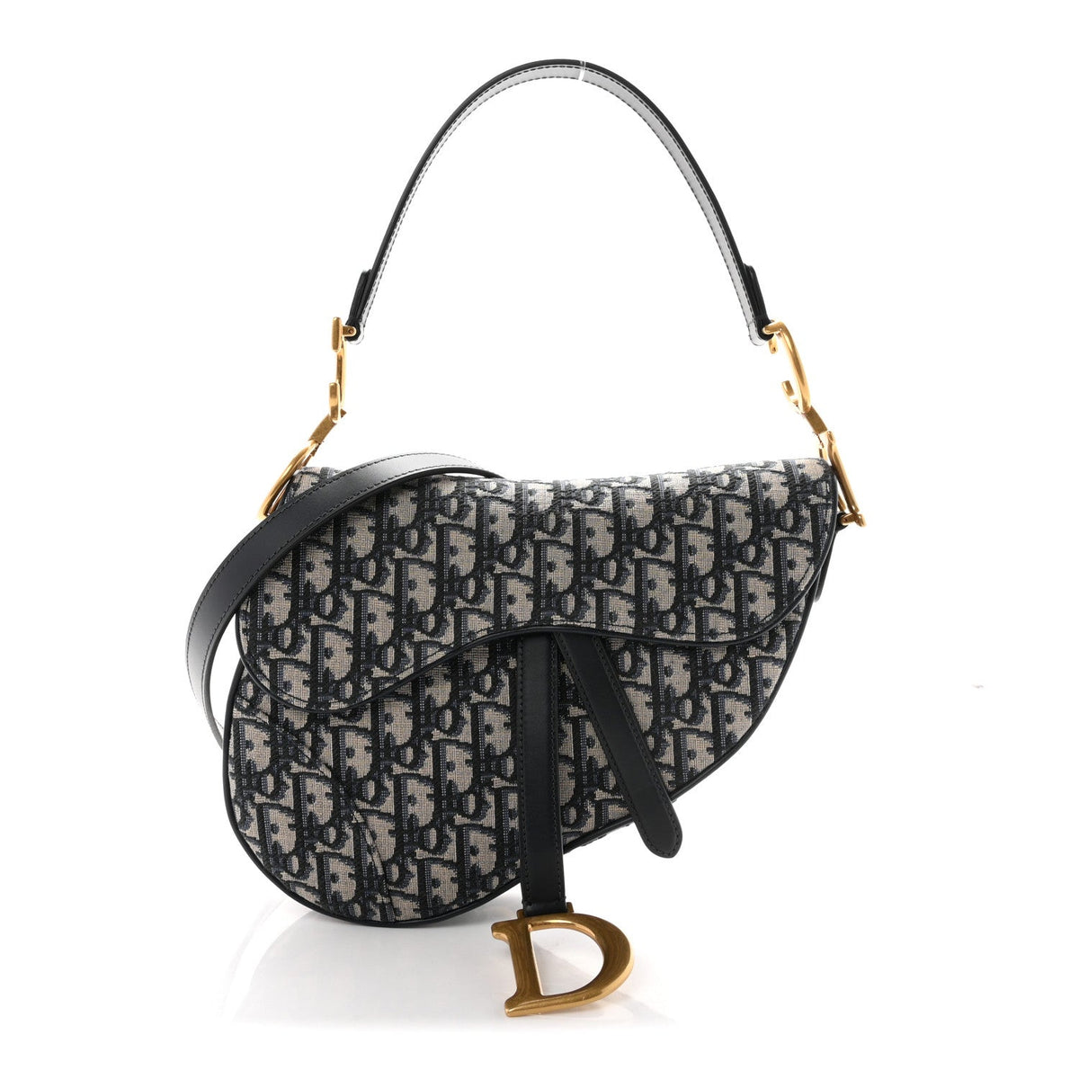 Oblique Saddle Bag With Strap Blue wholesalehk.shop