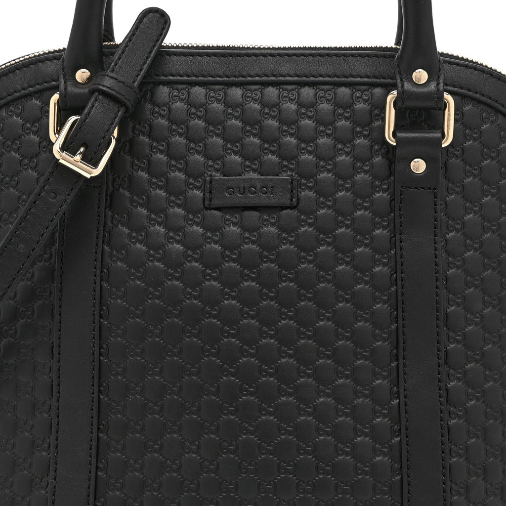 Microguccissima Medium Dome Bag Black £¨ Direct shipment via from wholesalehk.shop