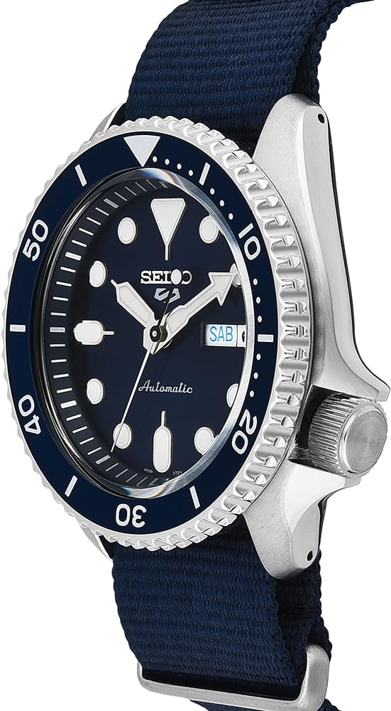 Seiko 5 Sports Automatic SKX Blue Dial Blue NATO Strap Watch For Men - SRPD51K2 wholesalehk.shop