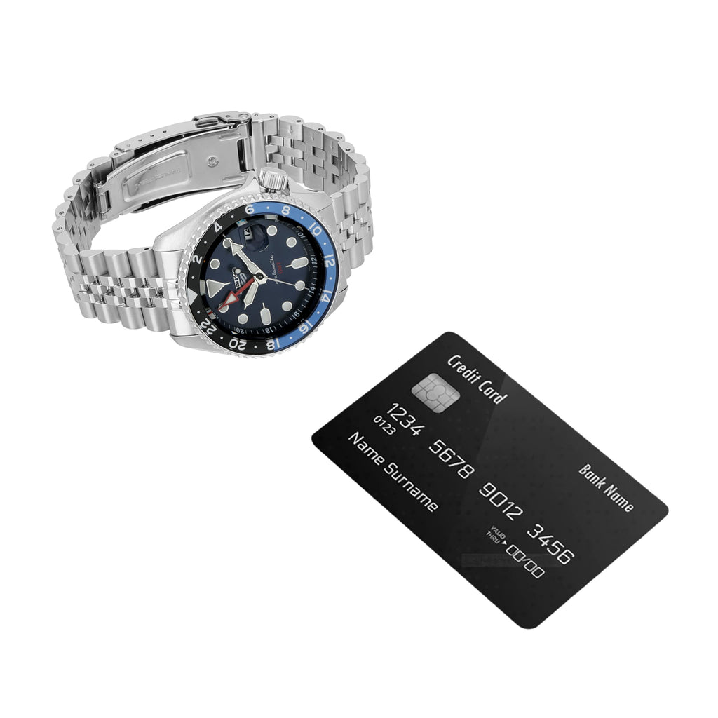 Seiko 5 Sports GMT SKX Automatic Blueberry Dial Silver Steel Strap Watch For Men - SSK003K1 wholesalehk.shop