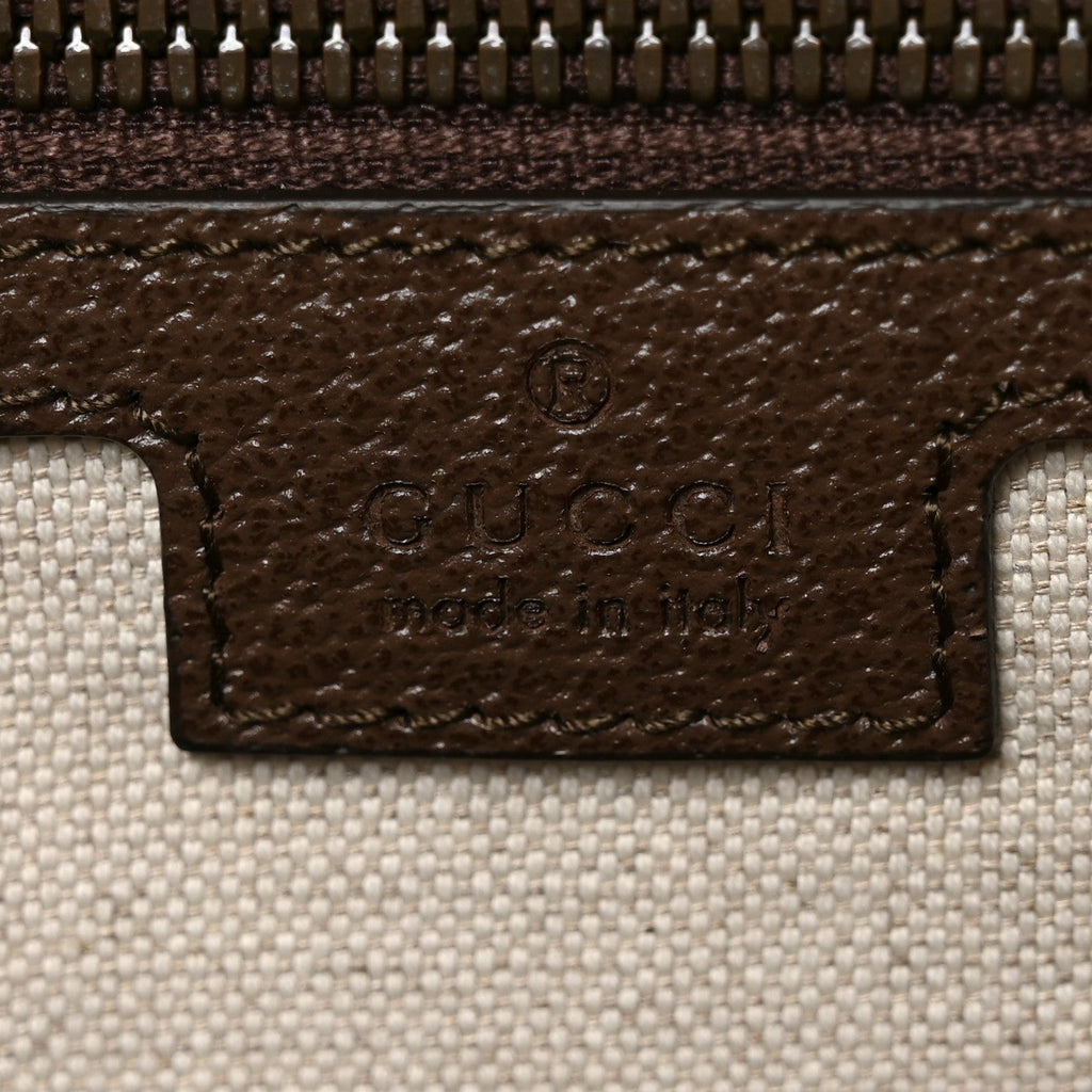 GG Supreme Monogram Textured Dollar Calfskin Web Large Ophidia Tote Bag Beige Ebony wholesalehk.shop