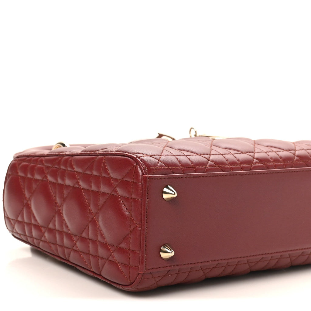 Lambskin Cannage Small My ABCDior Lady Bordeaux wholesalehk.shop