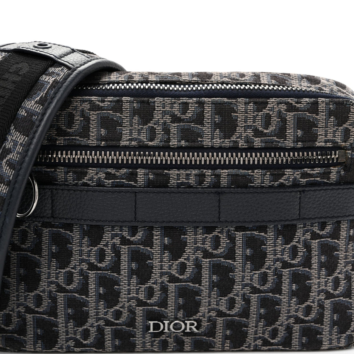 HOMME Oblique Jacquard Safari Messenger Navy Blue wholesalehk.shop