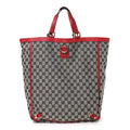 Monogram Abbey Tote Navy Red wholesalehk.shop