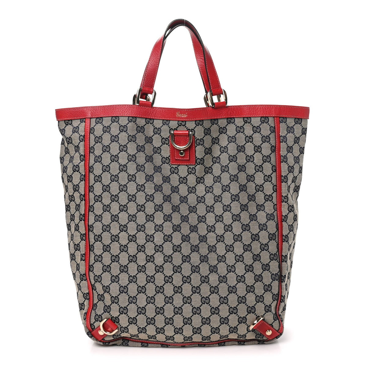 Monogram Abbey Tote Navy Red wholesalehk.shop