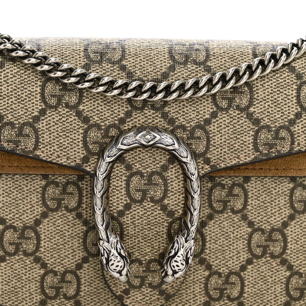 GG Supreme Monogram Super Mini Dionysus Shoulder Bag Taupe wholesalehk.shop