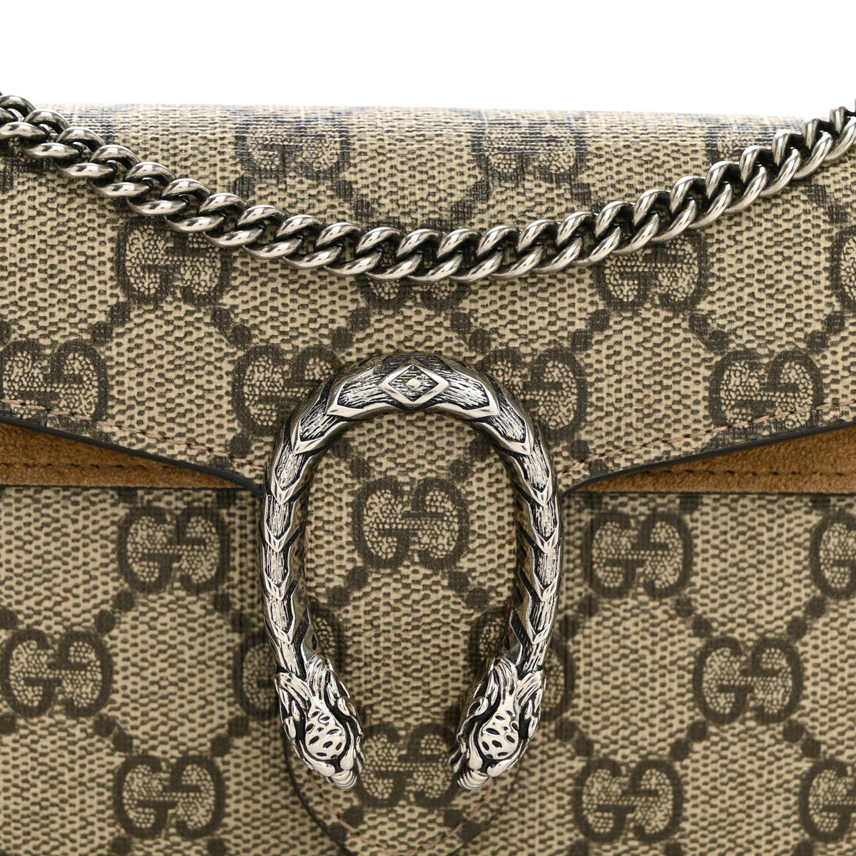 GG Supreme Monogram Super Mini Dionysus Shoulder Bag Taupe wholesalehk.shop