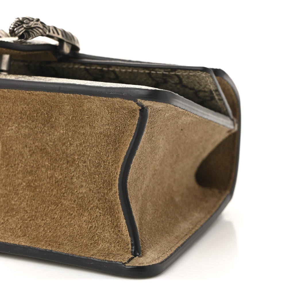 GG Supreme Monogram Mini Dionysus Top Handle Bag Taupe wholesalehk.shop