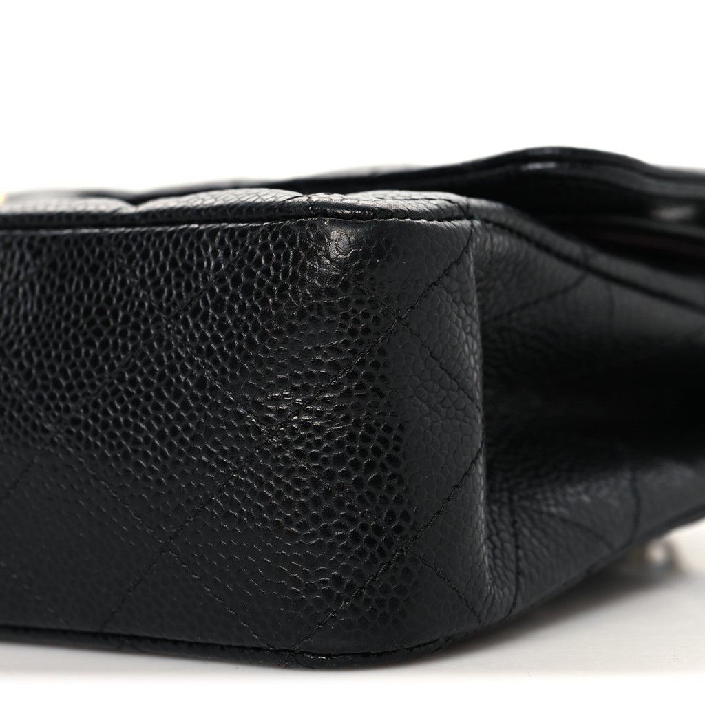 Caviar Quilted Medium Double Flap Black wholesalehk.shop