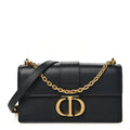 Calfskin 30 Montaigne East West Chain Flap Bag Black wholesalehk.shop