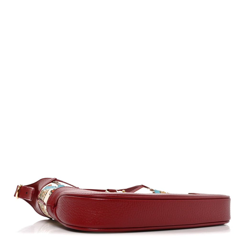 Canvas Calfskin 100 Centennial Music Small Jackie 1961 Hobo Ivory Red £¨ Direct shipment via from wholesalehk.shop