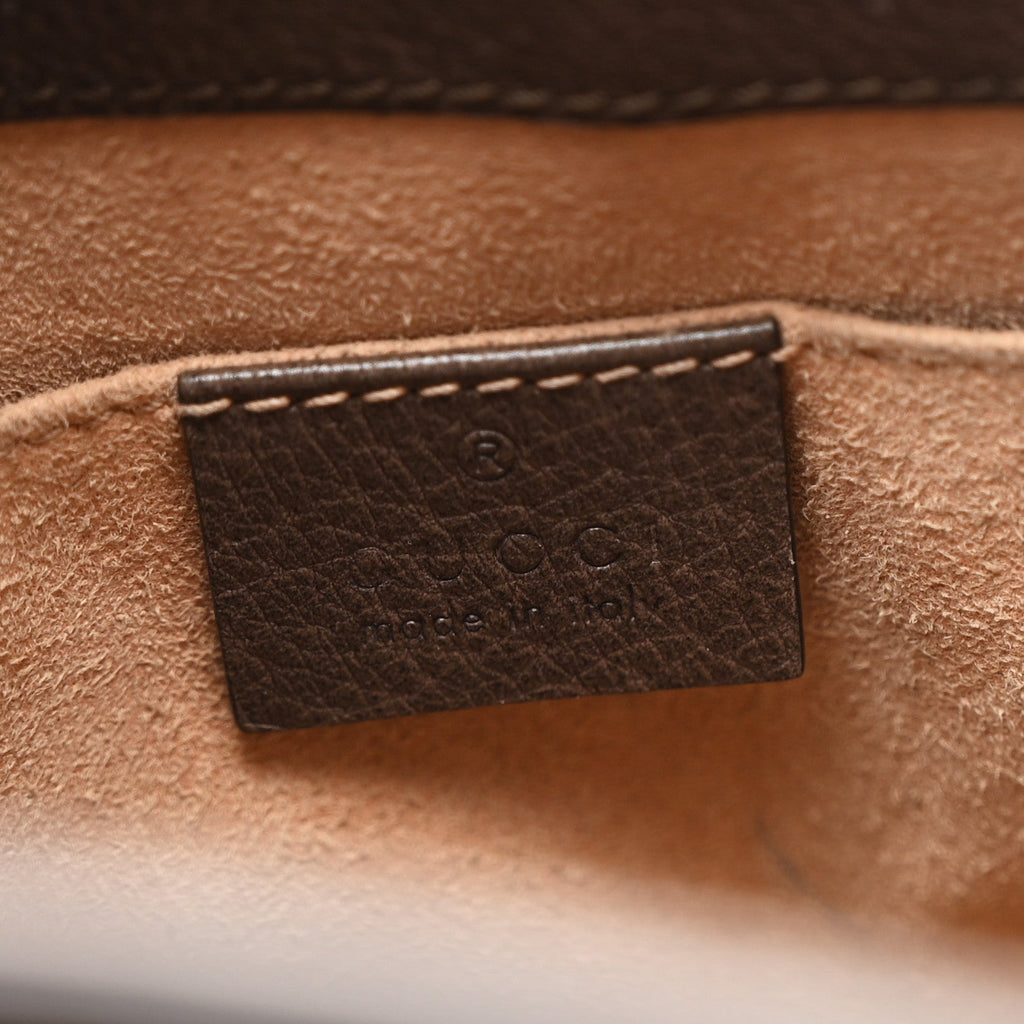 GG Supreme Monogram Web Small Ophidia Bucket Bag Brown wholesalehk.shop