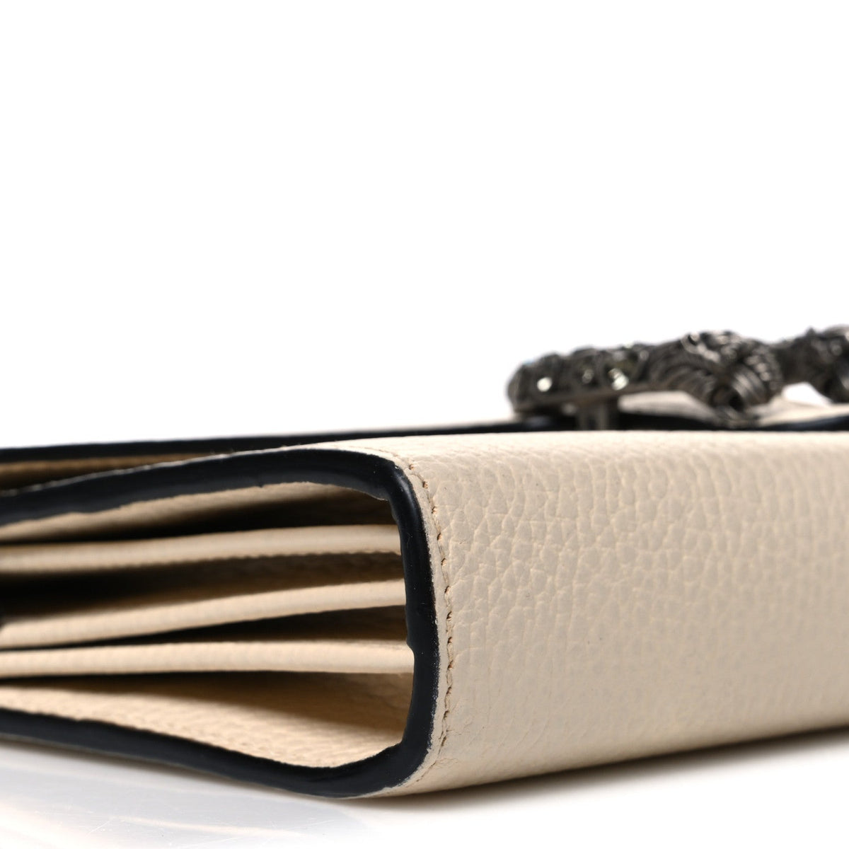 Dollar Calfskin Mini Dionysus Chain Wallet Mystic White wholesalehk.shop