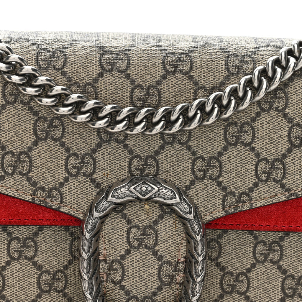 GG Supreme Monogram Small Dionysus Shoulder Bag Red wholesalehk.shop