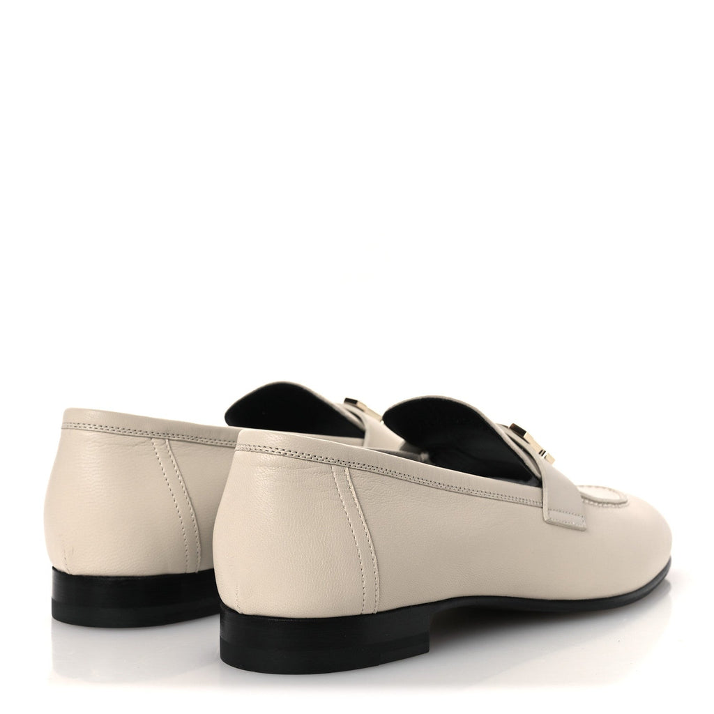 Goatskin Womens Paris Loafers 37.5 Beige Glaise wholesalehk.shop