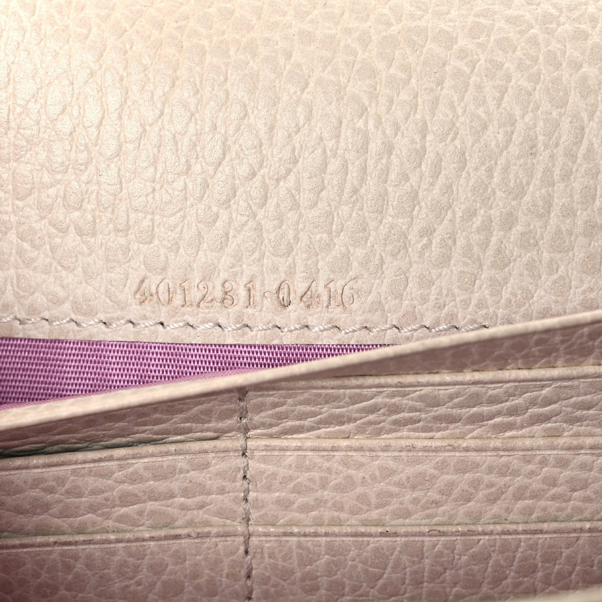 Dollar Calfskin Mini Dionysus Chain Wallet Mystic White wholesalehk.shop