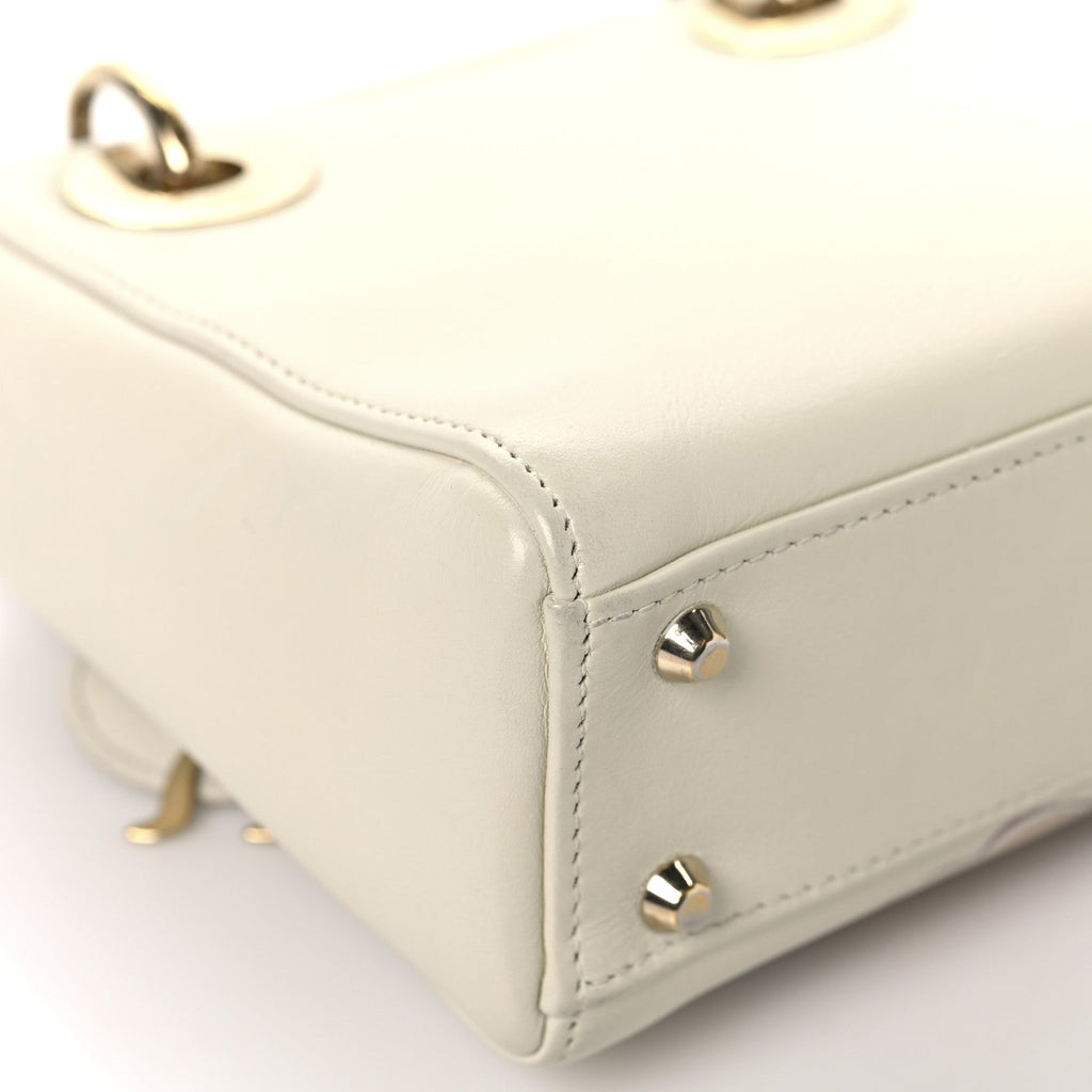 Calfskin Niki De Saint Phalle Dioramour Mini Supple Lady Dior White Multicolor wholesalehk.shop