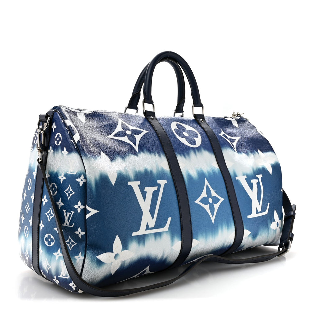 Monogram Escale Keepall Bandouliere 50 Blue wholesalehk.shop