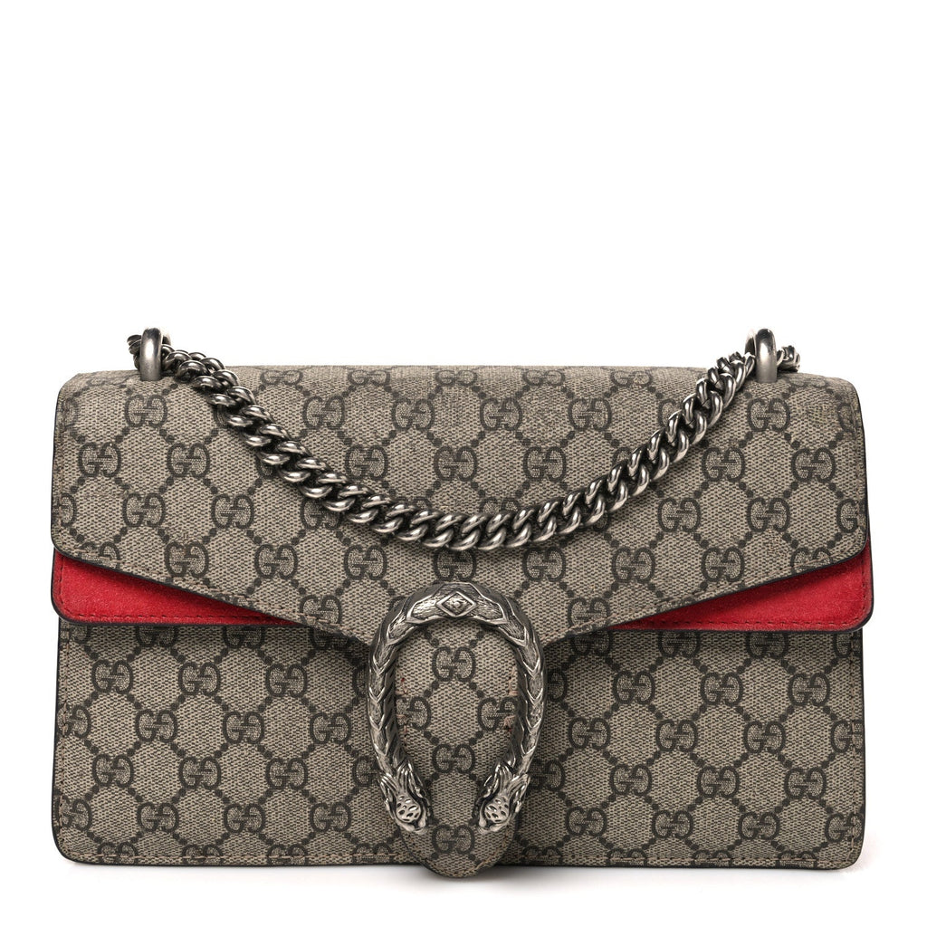 GG Supreme Monogram Small Dionysus Shoulder Bag Red wholesalehk.shop