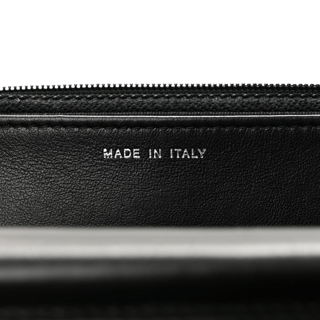 Aged Calfskin Chevron Quilted Reissue Wallet On Chain WOC So Black wholesalehk.shop