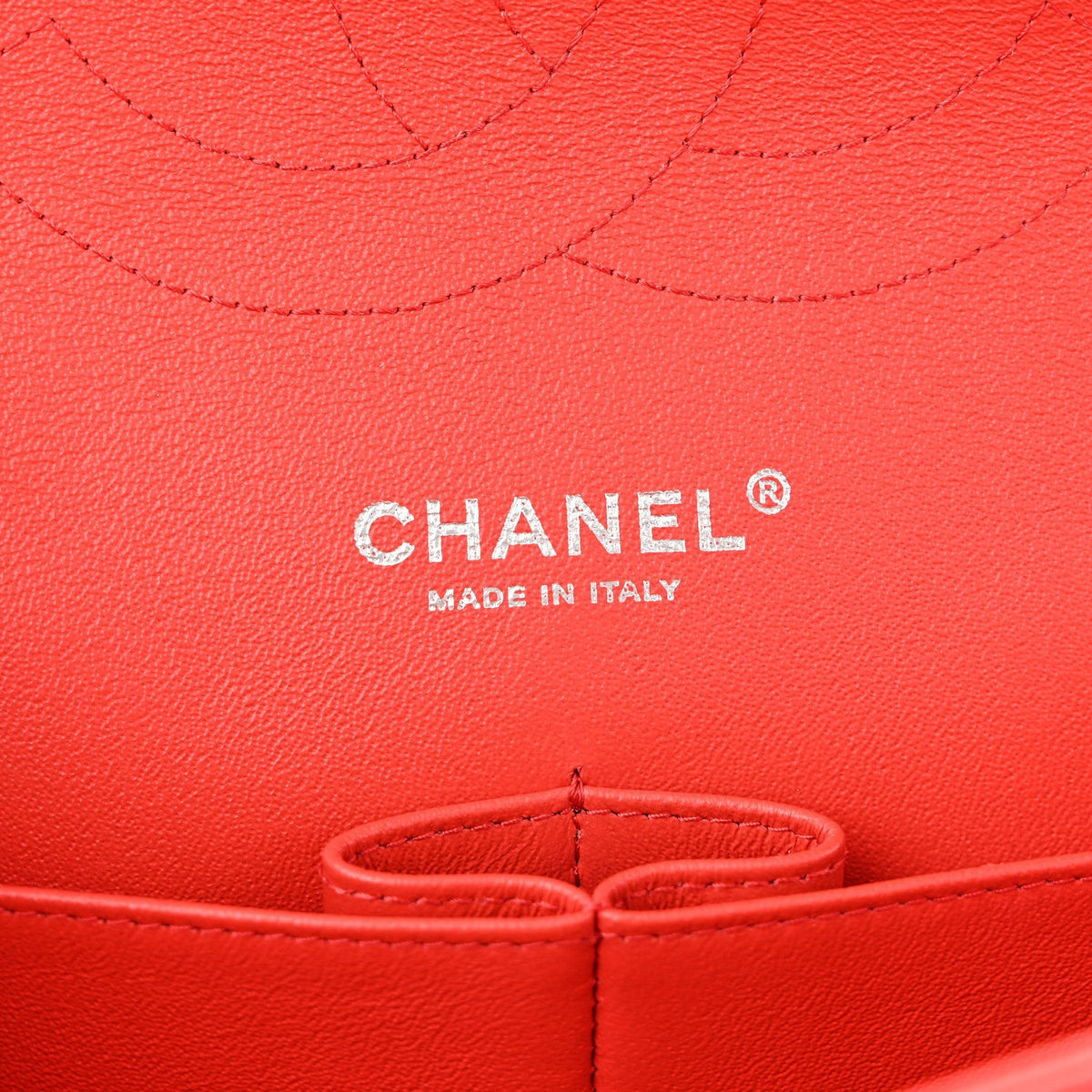 Lambskin Quilted Jumbo Double Flap Red wholesalehk.shop