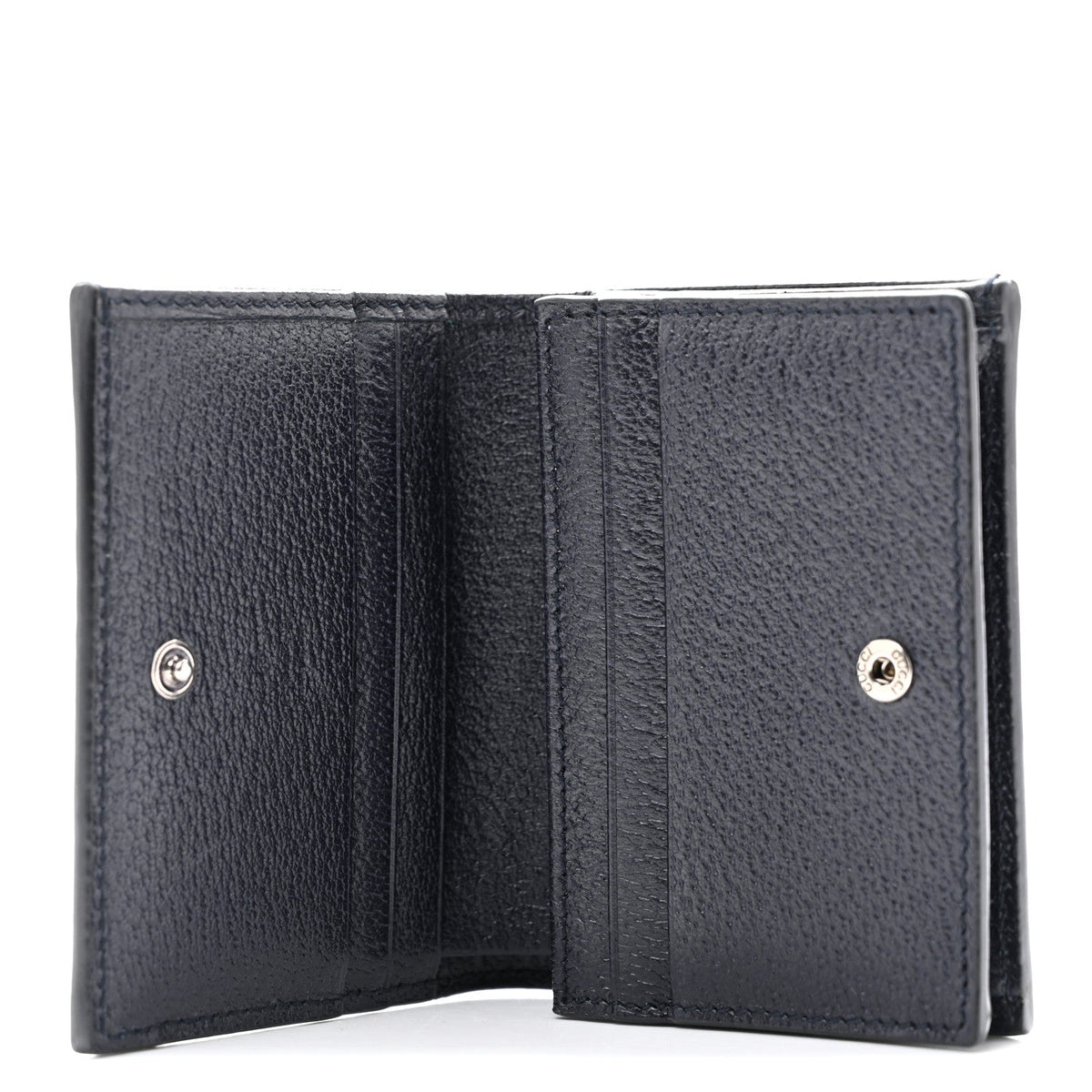 GG Supreme Monogram Textured Dollar Calfskin Web Ophidia Card Case Beige Blue wholesalehk.shop