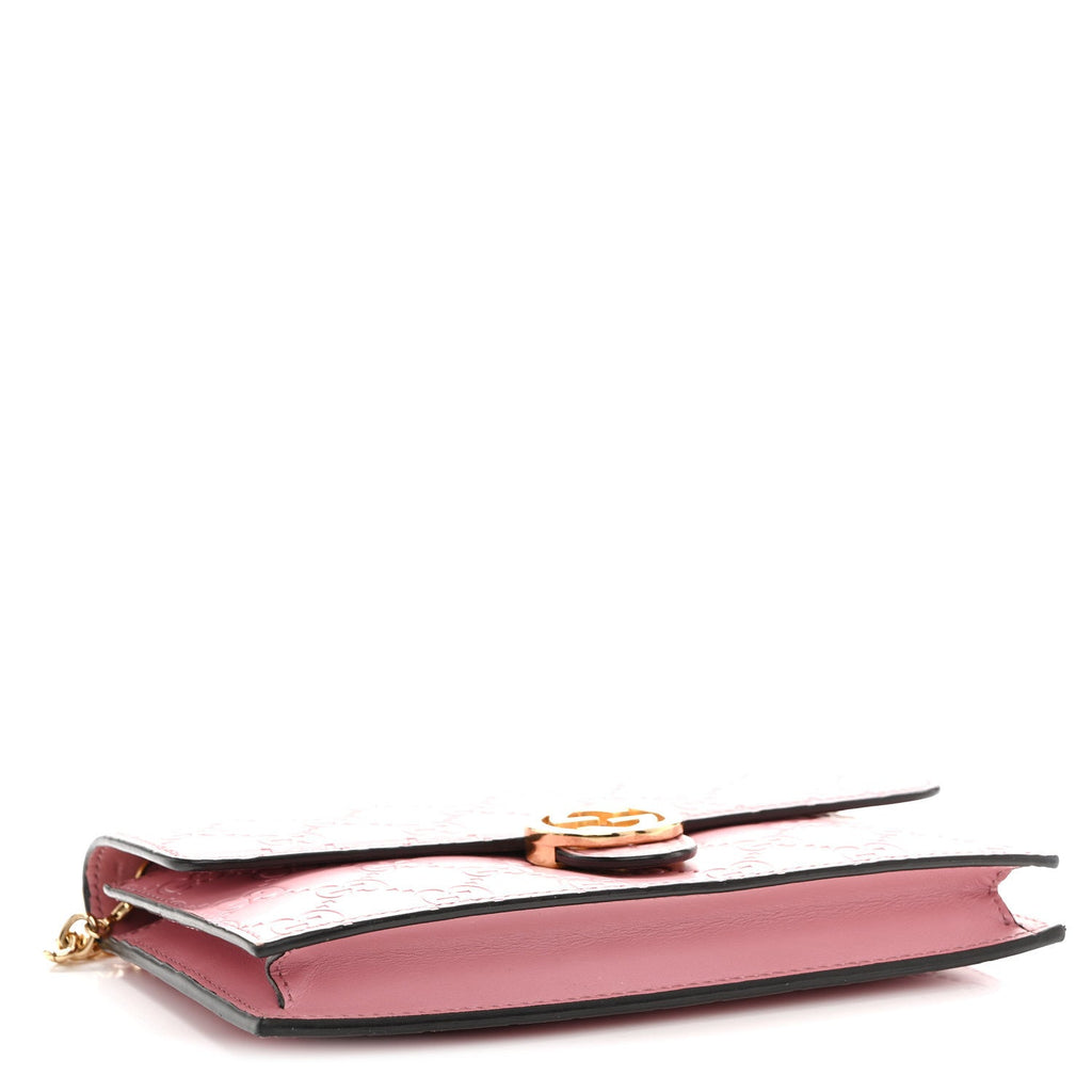 Guccissima Icon Chain Wallet Carmine Rose £¨ Direct shipment via from wholesalehk.shop