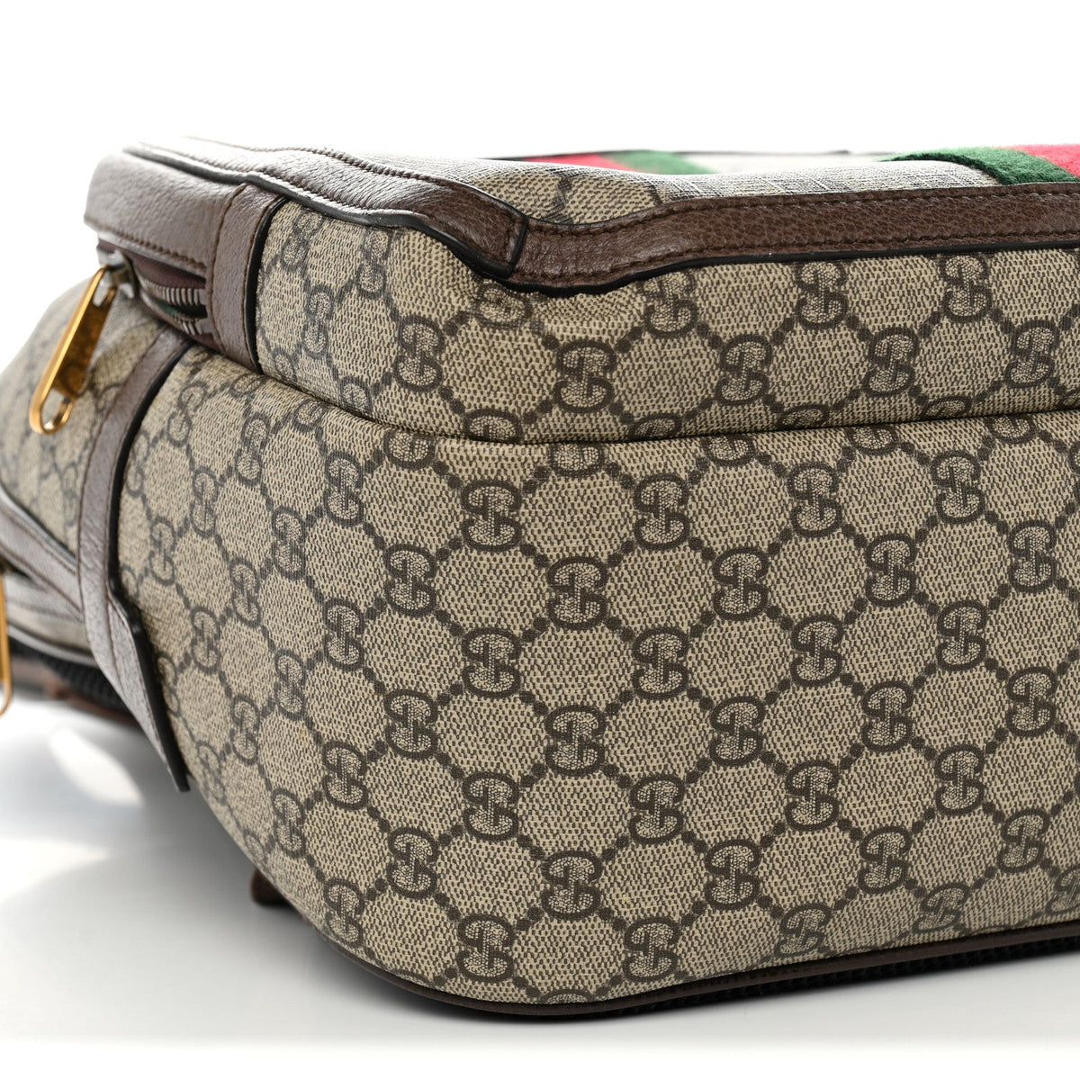 GG Supreme Monogram Medium Ophidia Day Backpack Brown wholesalehk.shop