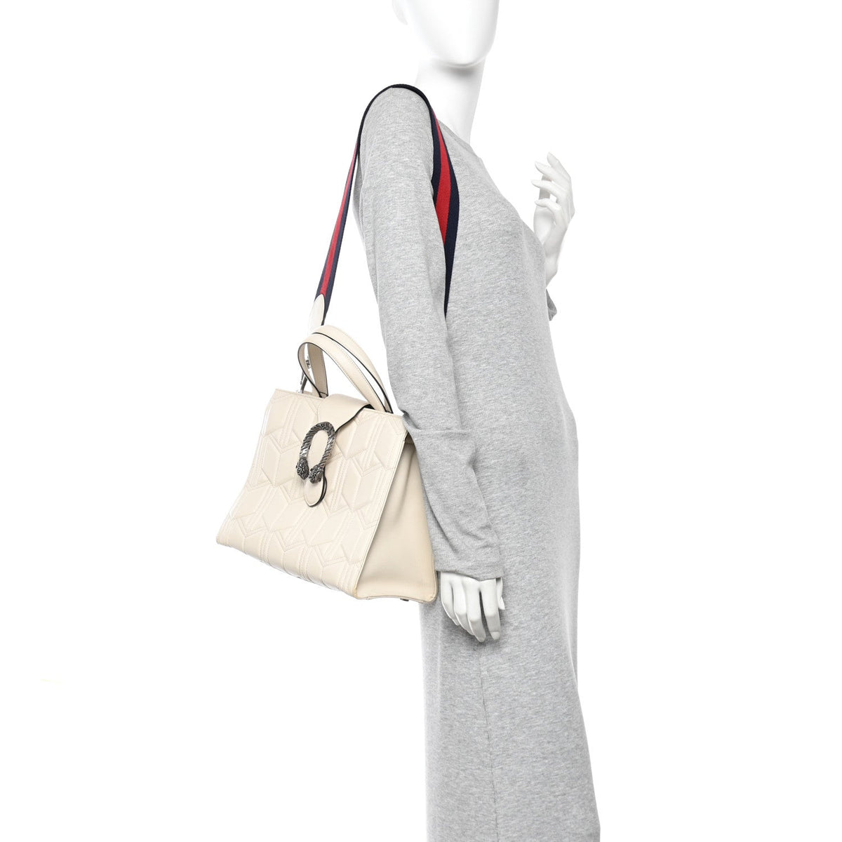 Cafskin Web Quilted Large Dionysus Tote Bag White wholesalehk.shop