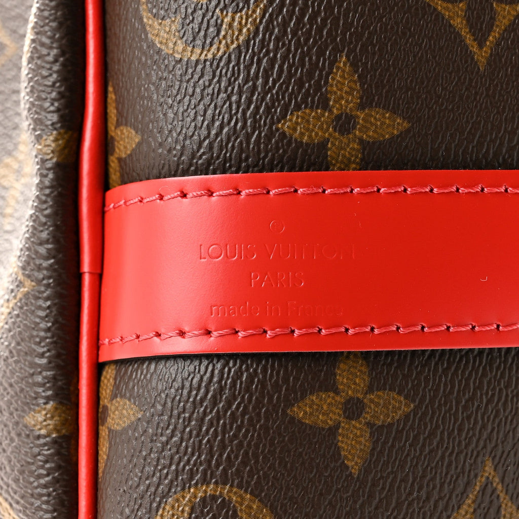 Calfskin Monogram Keepall Bandouliere 50 Coquelicot wholesalehk.shop