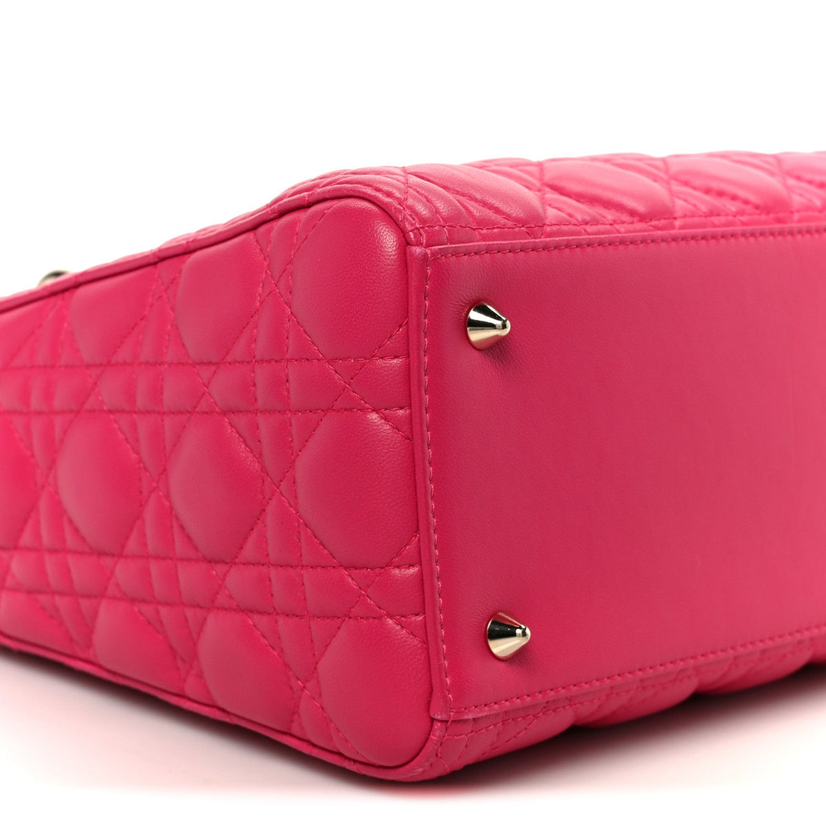 Lambskin Cannage Medium Lady Dior Pink wholesalehk.shop