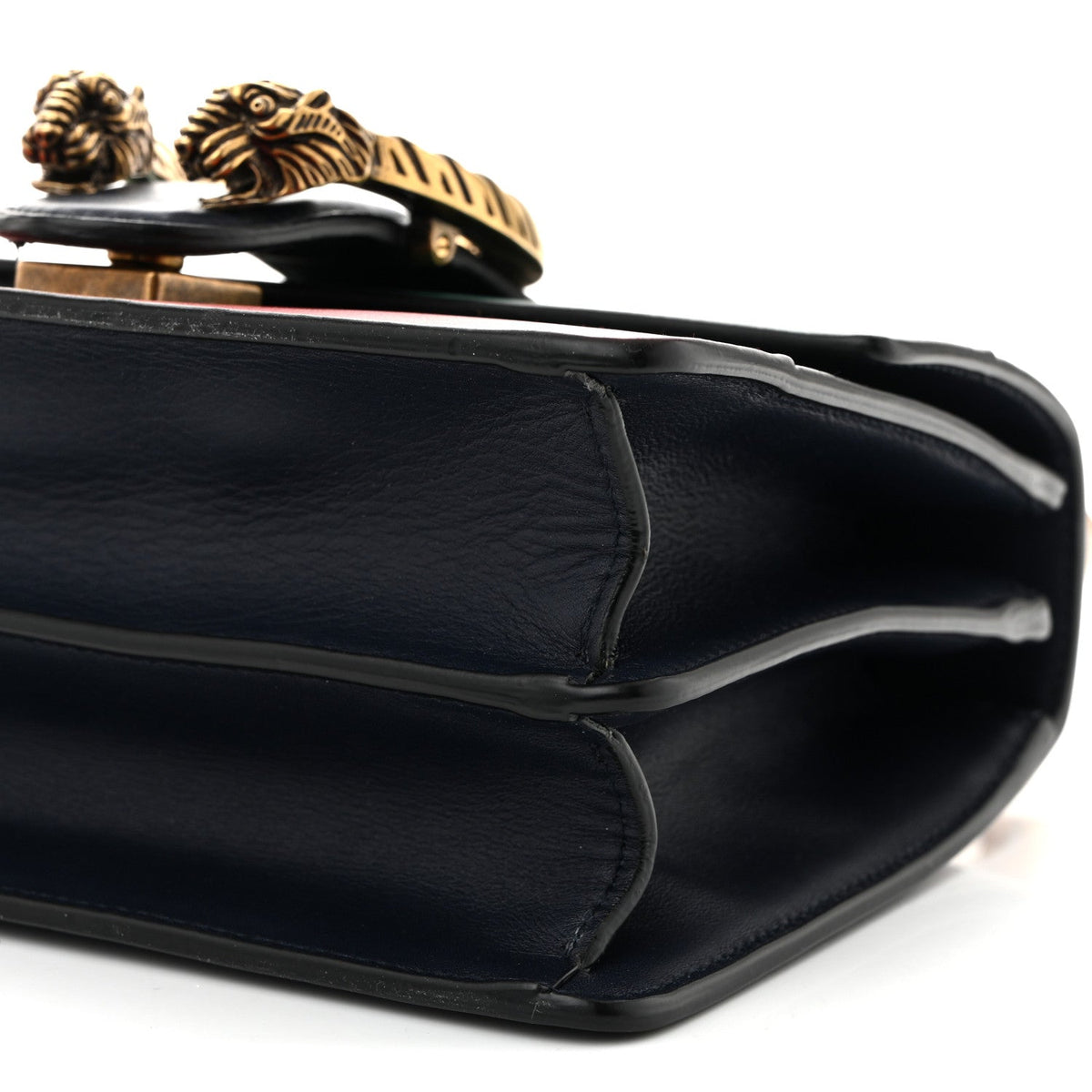 Calfskin Bamboo Web Mini Dionysus Top Handle Bag Blue Emerald Hibiscus Red wholesalehk.shop