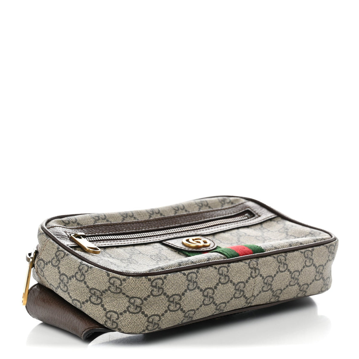 Soft GG Supreme Monogram Medium Ophidia Belt Bag Dark Brown wholesalehk.shop