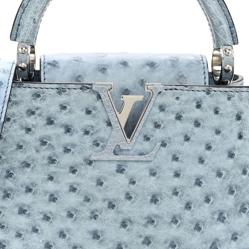 Ostrich Capucines Mini Blue Denim £¨ Direct shipment via from wholesalehk.shop
