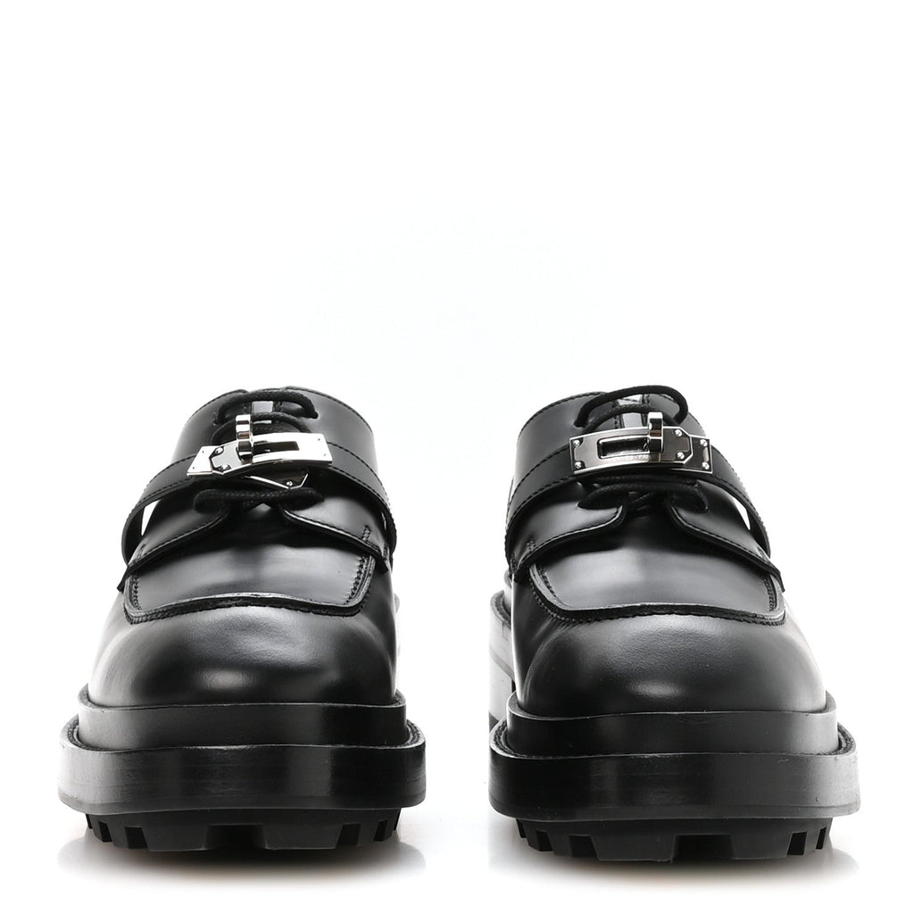 Glossed Calfskin First Oxford 39 Black wholesalehk.shop