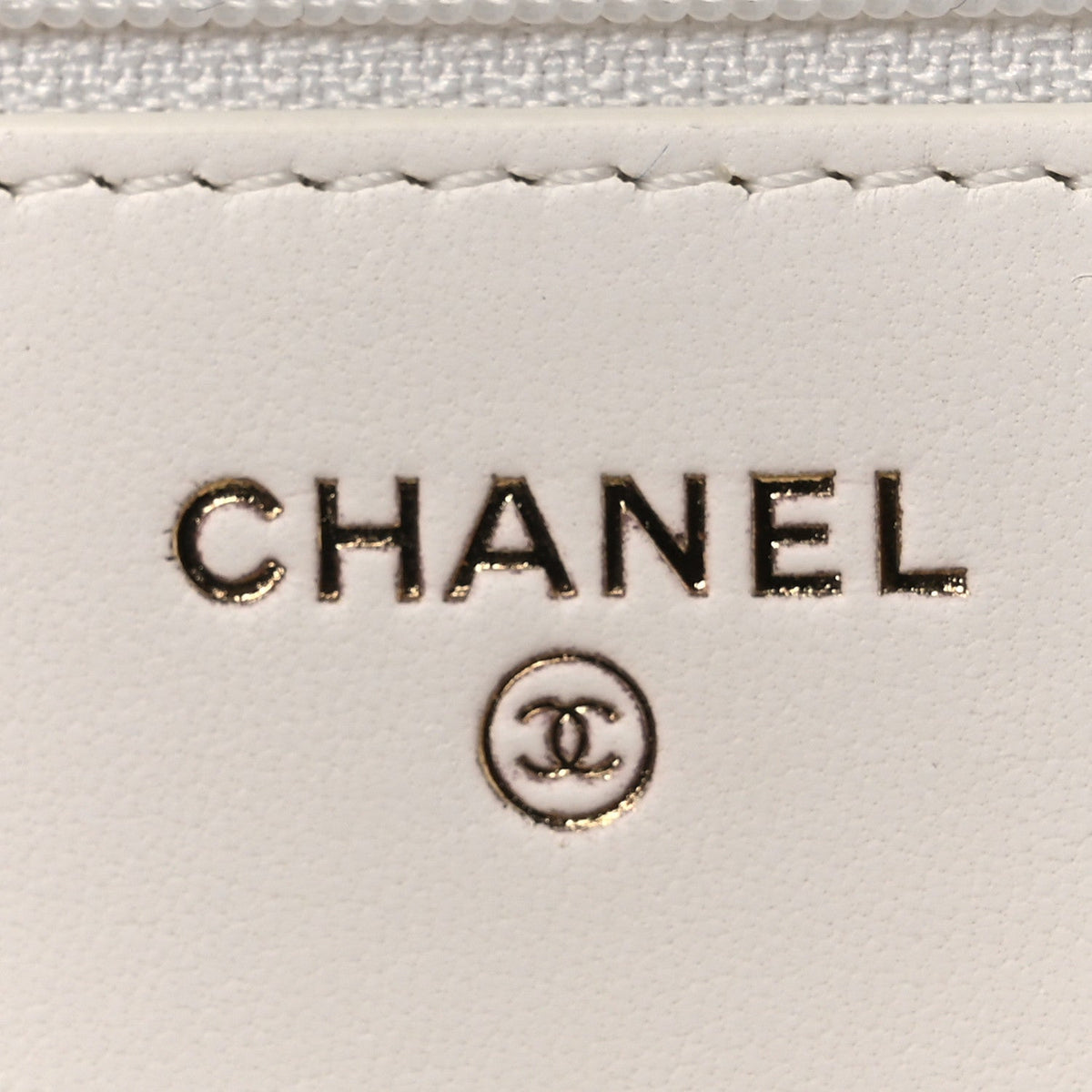 Lambskin Quilted CC Pearl Crush Wallet on Chain WOC White wholesalehk.shop