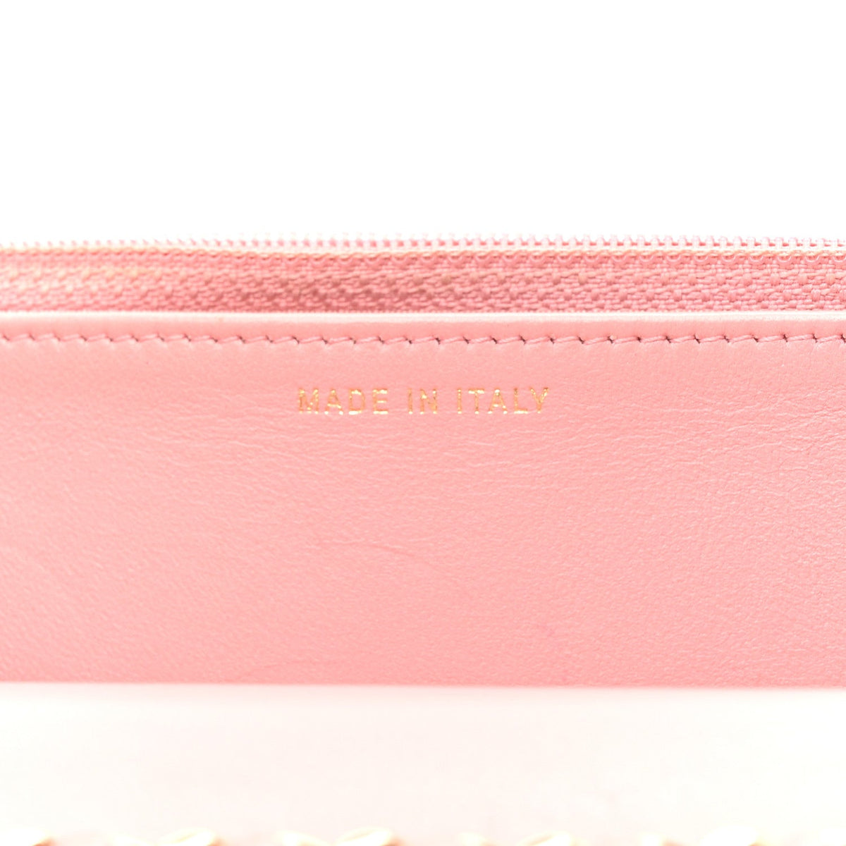 Lambskin Chevron Quilted Trendy CC Wallet On Chain WOC Pink wholesalehk.shop