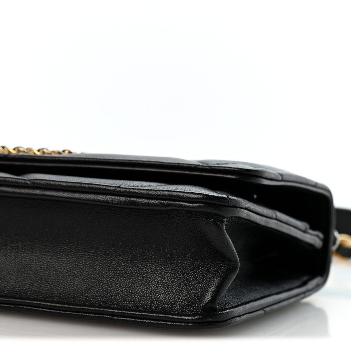 Lambskin Quilted Chanel 19 Wallet On Chain WOC Black wholesalehk.shop