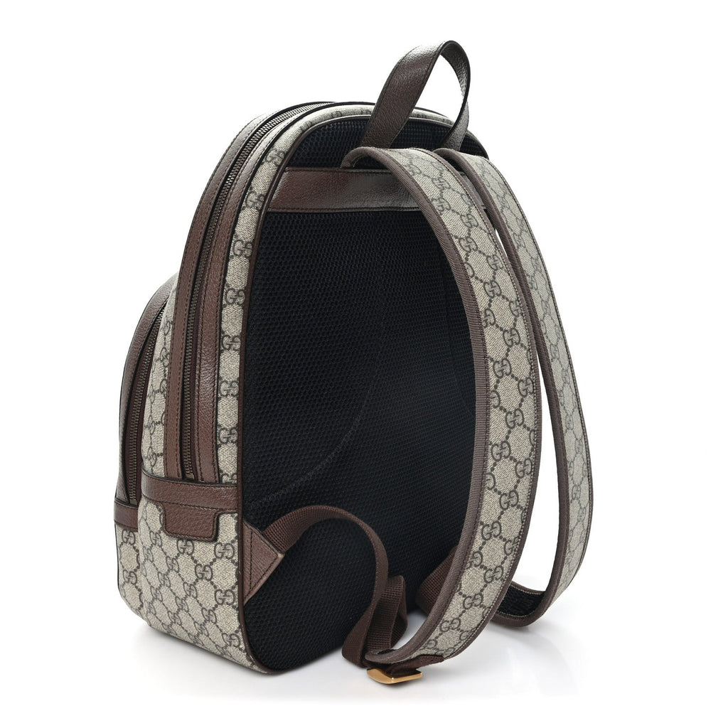 GG Supreme Monogram Medium Ophidia Day Backpack Brown Brown wholesalehk.shop