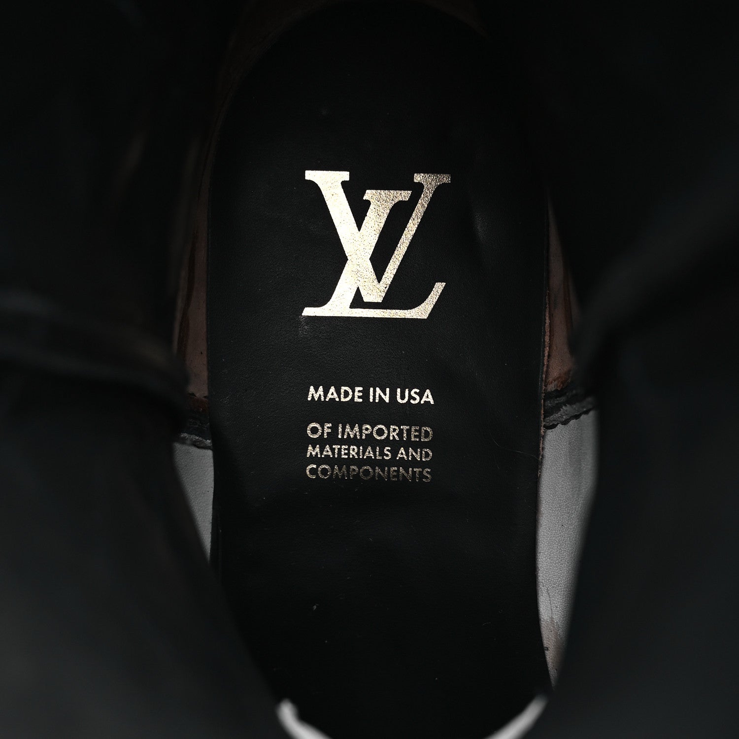 Calfskin LV Texan Mens Rider Boots 7.5 Black Gold £¨ Direct shipment via from wholesalehk.shop