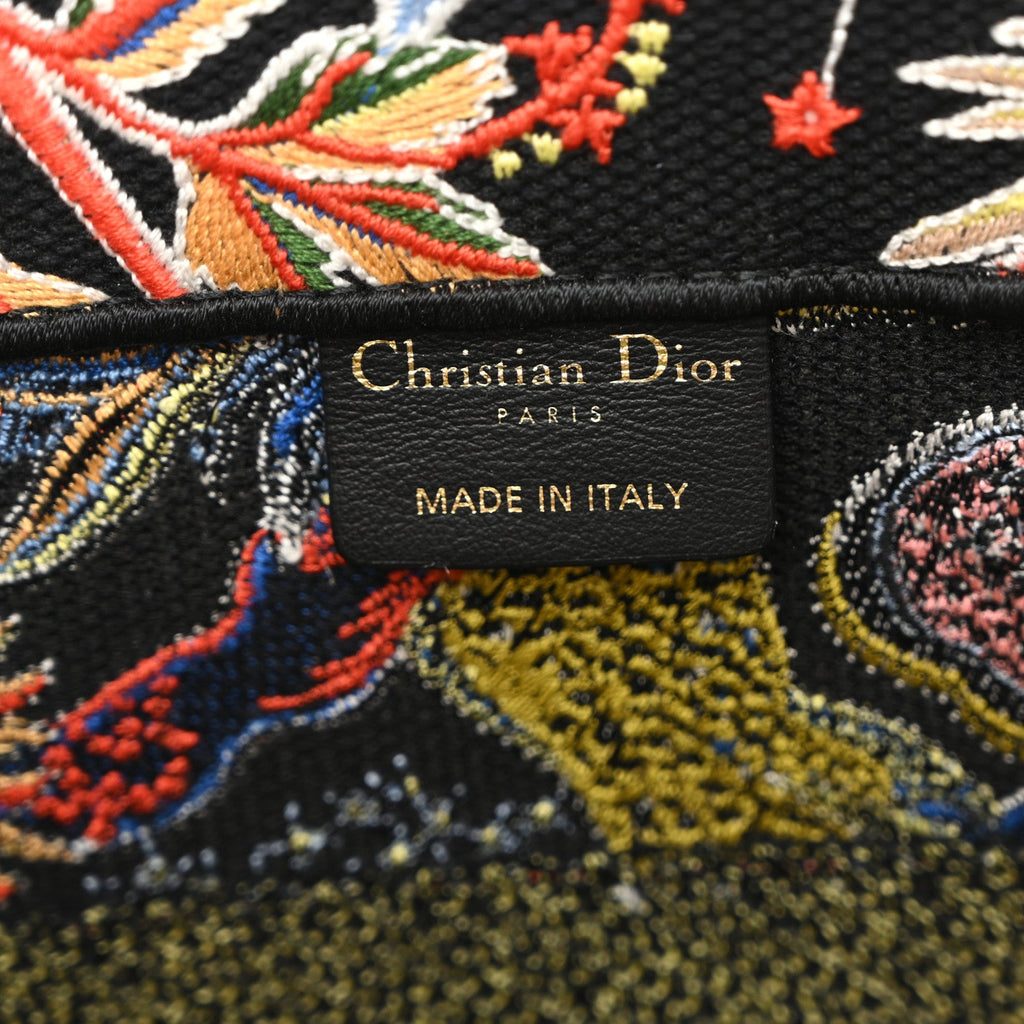 Canvas Zodiac Fantastico Embroidered Medium Book Tote Black Multicolor £¨ Direct shipment via from wholesalehk.shop