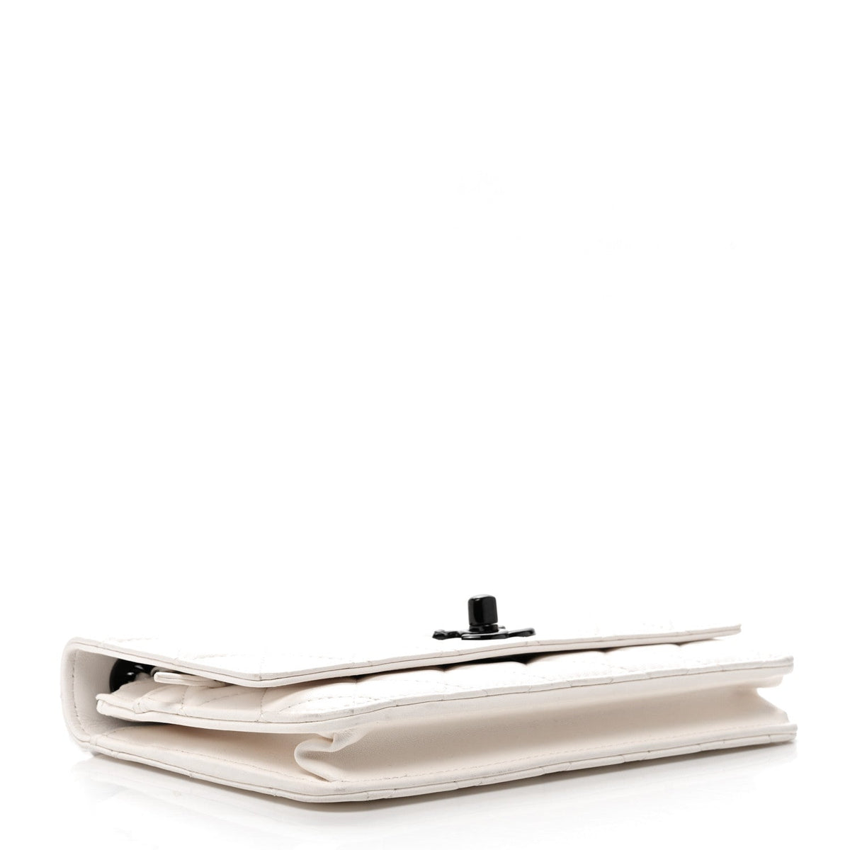 Lambskin Quilted Mini Trendy CC Wallet On Chain WOC White wholesalehk.shop