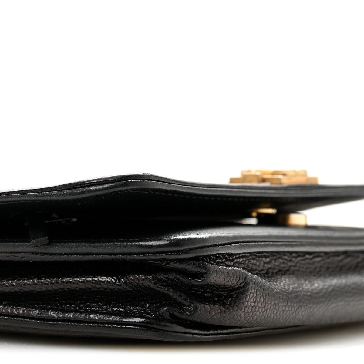 Caviar Chevron Quilted Boy Wallet On Chain WOC Black wholesalehk.shop