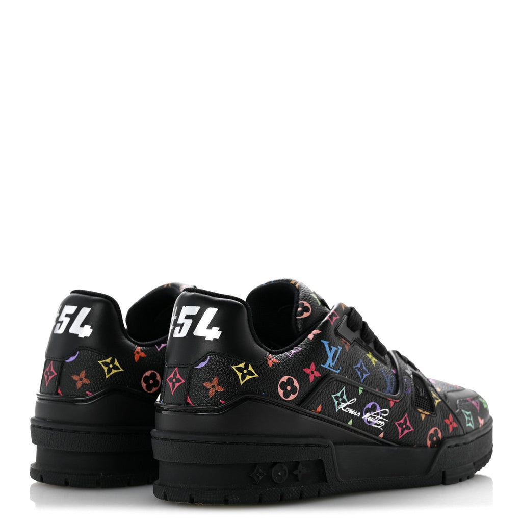 LV X TM Calfskin Monogram Multicolor Womens LV Trainer Sneakers 37.5 Black £¨ Direct shipment via from wholesalehk.shop