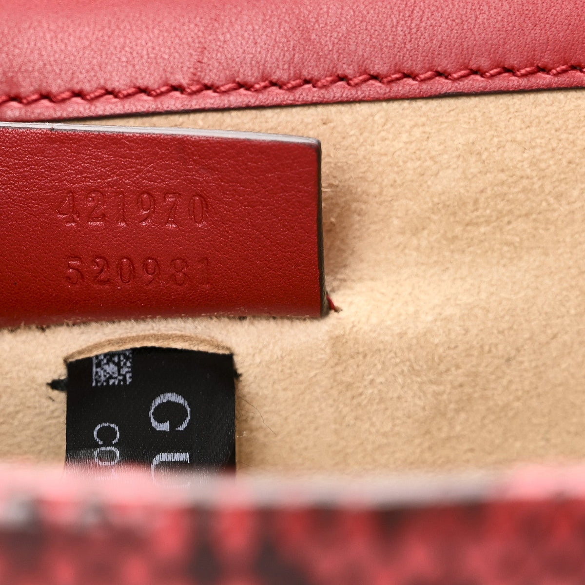 Snakeskin Mini Dionysus Shoulder Bag Red wholesalehk.shop