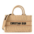 Raffia Oblique Mini Toile De Jouy Book Tote With Strap Beige £¨ Direct shipment via from wholesalehk.shop