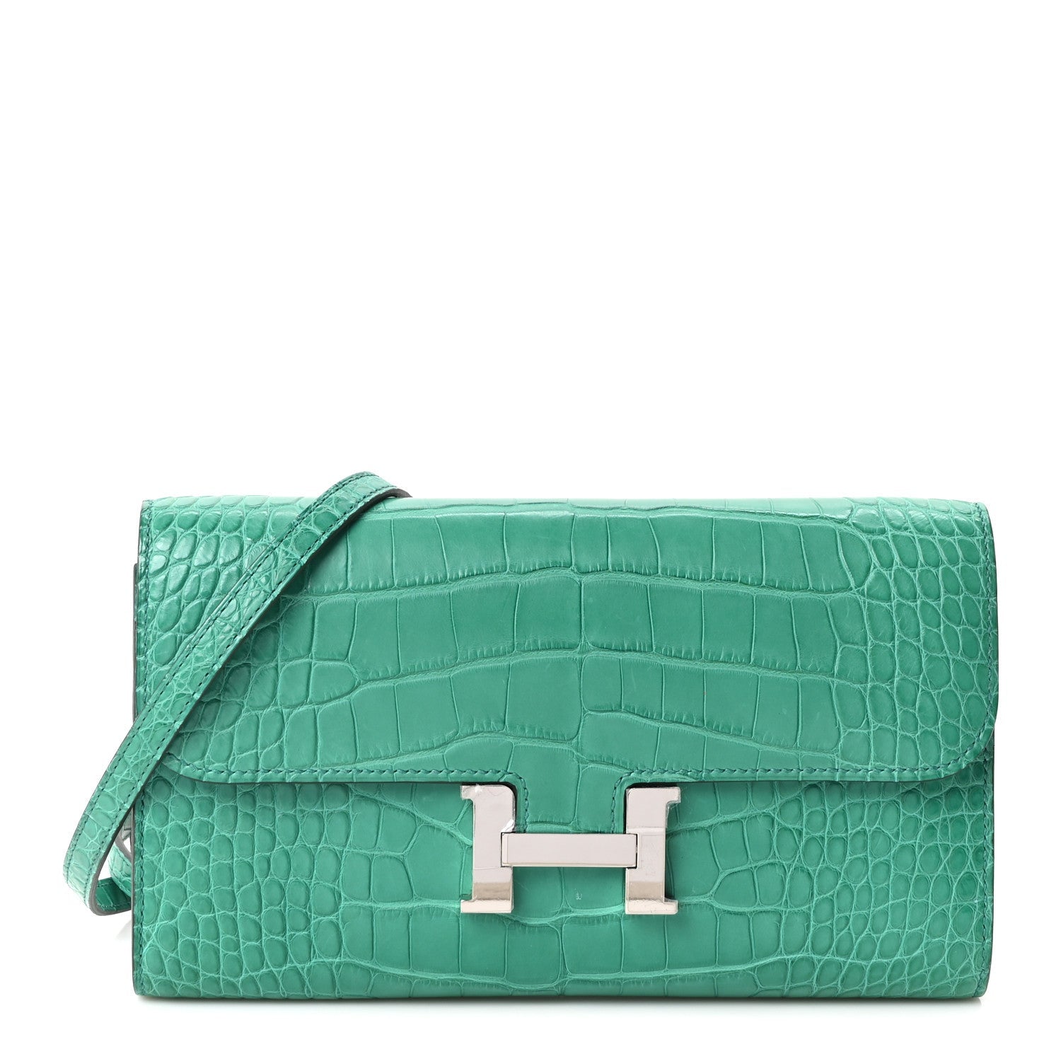 Matte Alligator Constance Long Wallet To Go Vert Jade £¨ Direct shipment via from wholesalehk.shop