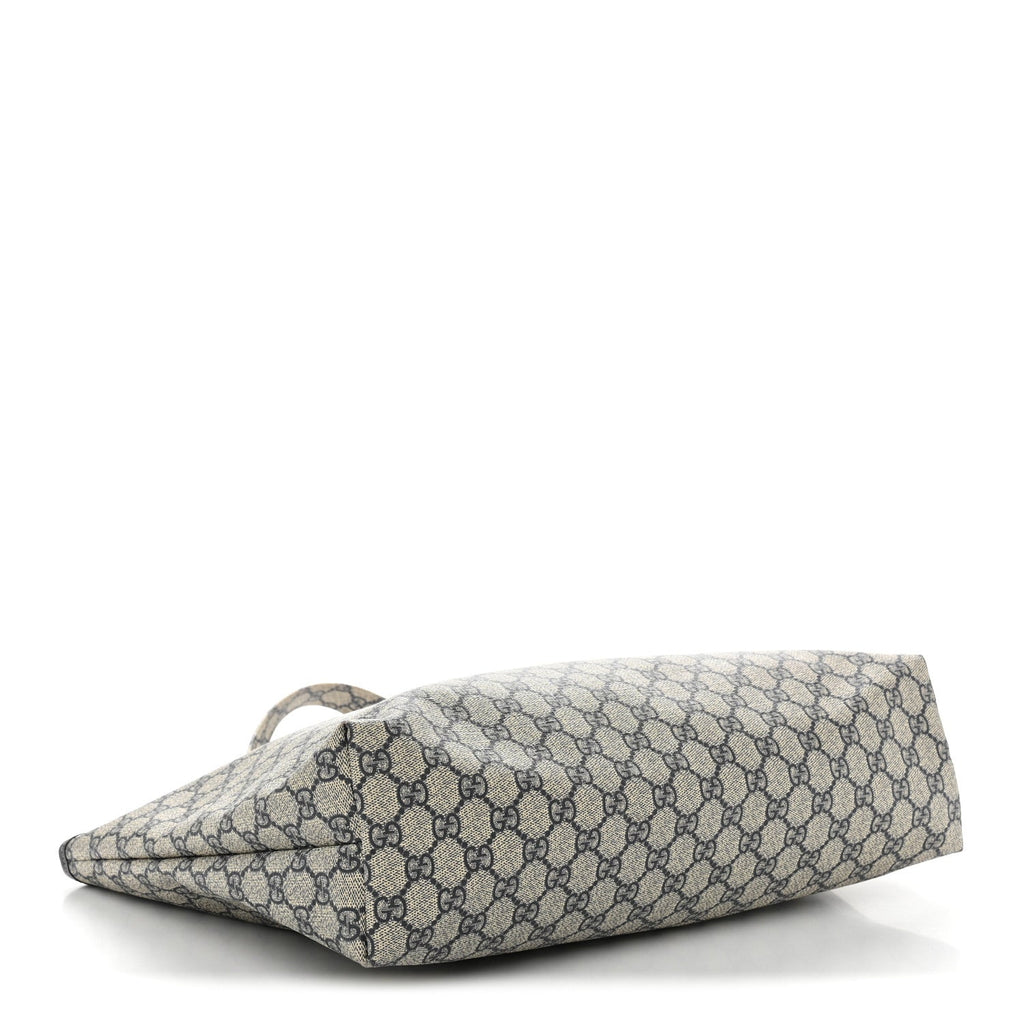 GG Plus Monogram Medium Signature Web Loop Tote Navy wholesalehk.shop